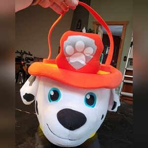 Paw Patrol Marshall Dog Easter Basket With Large Egg, Red, White, Black